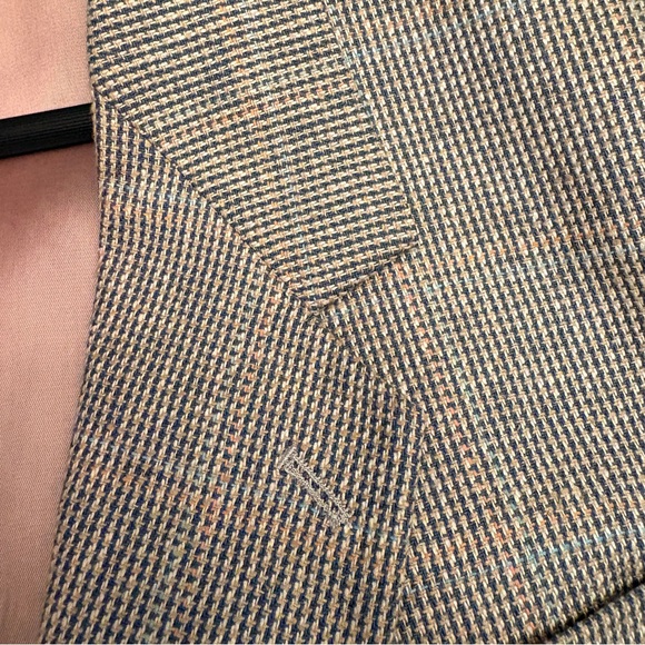 Cellini Collection Gray w/ Blush/Blue accents Men's Blazer - Picture 5 of 16